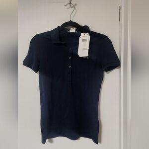 Lacoste Dark Blue Women's Button Down Shirt